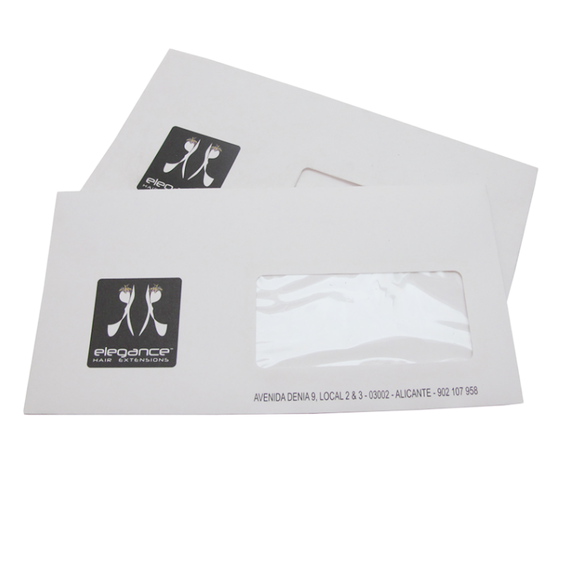 Wholesale Custom logo printing Envelope White Kraft paper Postage Envelope With Window